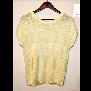 knitted short sleeve sweater